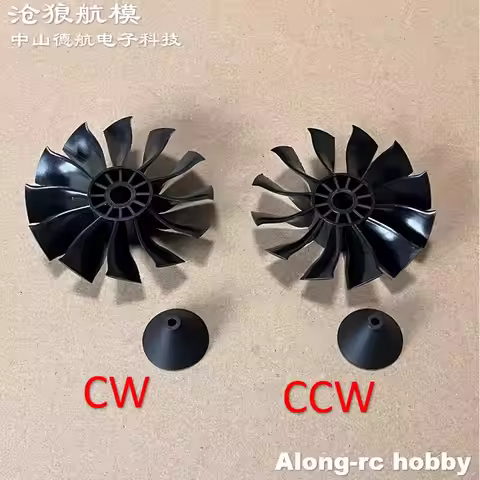 Powerfun 70mm Pro EDF Jet Part 12 Blades CCW Propeller CW Propeller for 70 EDF RC Airplane RC Model 
