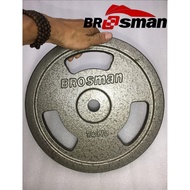 Brosman 10kg dumbbells with imported high quality powder coating, 10kg iron dumbbells, 25.4mm iron d
