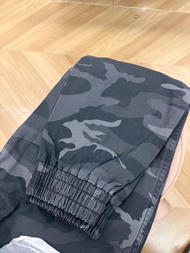 TNA Value Special Camouflage Pants Womens Elastic Waist Asymmetric High Waist Loose Fit Commuter Sty