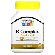 21st Century B-Complex plus Vitamin C, 100 Tablets