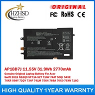 AP18D7J 11.55V 31.9Wh 2770mAh Genuine Original Laptop Battery For Acer Swift 2019 N18Q9 SF714-52T 71