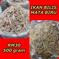 Bayu Ocean Ikan Bilis Mata Biru Kopek & Belum Kopek gred 5A/ A - Rangup (500g)