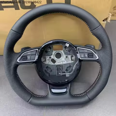 Leather Steering Wheel Car Steering Wheel for Audi S3 8P S4 B8 S5 S6 S7 S8 A3 8V A3 8P A4 B8 A5 B8 A