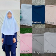 Tudung Labuh Koshibo Bidang 60 Plain (Pelbagai Warna)