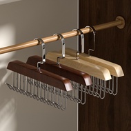 Solid Wood 8 Hooks Multifunctional Clothes Hanger 360 Rotatable Wide Hook Closet Organizer For Bra L