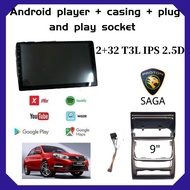 Proton Saga VVt 2019 / 2020 /2021 Android 10 Player 9 inch 2+32 T3L IPS 2.5D full HD screen with pla