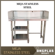 😎READY STOCK😎 MEJA DAPUR STAINLESS STEEL/ STAINLESS STEEL TABLE/ STAINLESS STEEL WORK TABLE/ KITCHEN CABINET