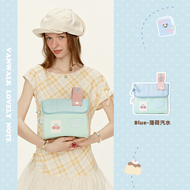 กระเป๋าเครื่องสำอางแบบพกพาขนาดเล็ก Vanwalk Cherry House Original Design สำหรับผู้หญิง กระเป๋าใส่ของใ