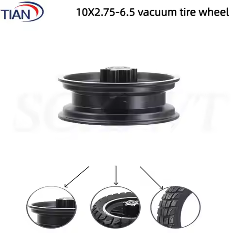 10 inch 10x2.75-6.5 tires forKUGOO M4 PRO folding scooter accessories aluminum alloy disc brake whee