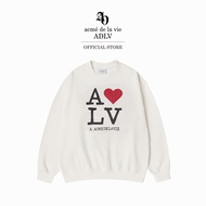 ADLV [acme de la vie] เสื้อแขนยาว รุ่น Love Adlv Sweatshirt Cream (50022SLVSWU_F5CMXX)