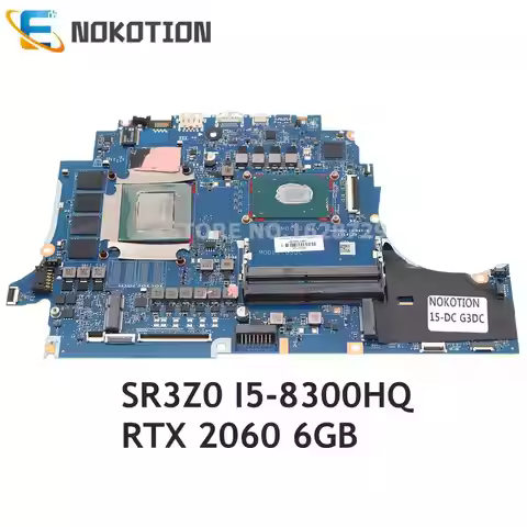 For HP OEM 4 Pro 15-DC 15-DC1002TX PC Motherboard SR3Z0 I5-8300HQ RTX 2060 6GB TPN-Q211 DAG3DCMBCC0 