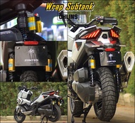 สติ๊กเกอร์ wrap subtank โช๊คหลัง ของรถ ZONTES 368G สีทอง / สีแดง / สีน้ำเงิน
