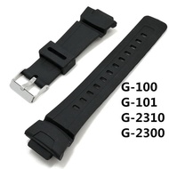 16mm Rubber Waterproof Watch Strap Replacement for G-100/G-101/G-2310/G-2300