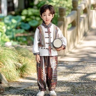 【COD】buwan ng wika costume for boy New Chinese Style National Performance Costumes for Children Boys