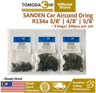 TOMODACHI 3 Bags/300pcs Car Aircond Oring SANDEN R134a oring rubber set HNBR Rubber R134a O Ring 100