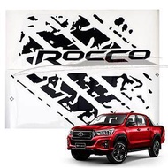 Sticker Rocco สีดำ สติ๊กเกอร์ ลาย ร็อคโค่ สีดำ Black ใส่ Toyota Revo Revo Rocco หรือเอาไปดันแปลงใส่ร