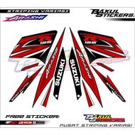 VARIATION STRIPING SUZUKI 125 R ARASHI MOTORCYCLE STICKER LIST/ SUZUKI 125 R ARASHI