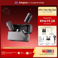 Amgras SoundMeta XTS Wireless Microphone Mobile Phone Camera Vlog/Live Lavalier Dual Noise Cancellin