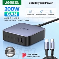 UGREEN 200W USB C Desktop Charger, Nexode 6 Ports GaN PD Fast Charger USB Charging Station Laptop Po