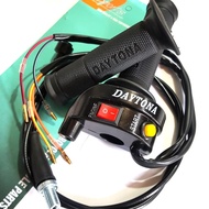 Gas Spontan Daytona 2 Tombol PLUS Kabel Gas-Hitam