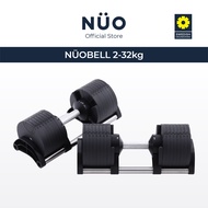 NUOBELL 2-32kg Adjustable Dumbbell (Single) (2kg–4kg–6kg–8kg–10kg–12kg–14kg–16kg–18kg–20kg–22kg–24kg–26kg–28kg–30kg–32kg) for Gym &amp; Bodybuilding NUO BELL FLEXBELL