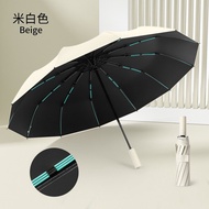 12Ribs 60 Bone Full Automatic Umbrella Three Folding Male Female Parasol Umbrella Rain Women Windpro