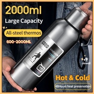 Thermos Bottle 600ml-2000ml All-steel 316 stainless steel vacuum kereta double-layer Thermos flask C