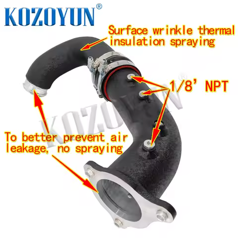 3'Intake Charge Pipe fit for BMW B46 B48 2.0T 320i 330i 330e 430i ix F30 F32 G20 Intercooler Turbo K