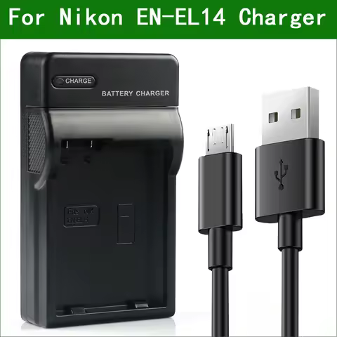 EN-EL14 ENEL14 EN EL14 MH-24 Digital Camera Battery Charger For Nikon D3300 D3400 D3500 D5100 D5200 