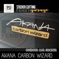 Akana Carbon Wizard Car Sticker / Stiker Kereta Akana Carbon Wizard