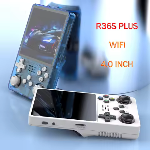 Retro Gaming Console R36S Plus 4.0" Max IPS HD Display WiFi Handheld Portable Game Player ARKOS Open