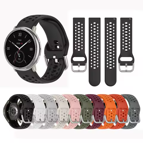 Original Silicone Strap For Amazfit Active 2 Sport breathable Bracelet Intelligent Correa Amazfit Ac
