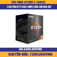 Cpu 處理器 AMD Ryzen 5 5600X(37 GHz 高達 46GHz  35MB  6 核,12