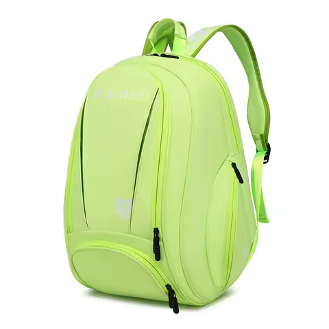 2026 SANXDI Tennis Racquet Bag Men Women PU Badminton Tennis Backpack Shoes Compartment Padel Squash