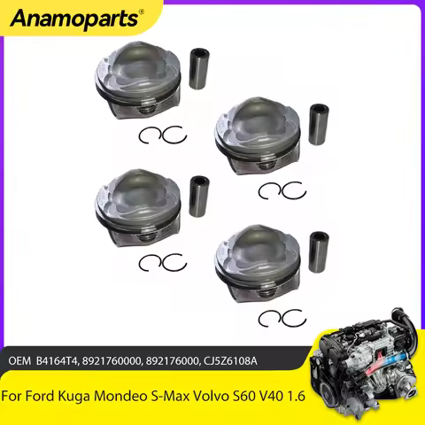 Engine Parts 4x Piston Kit Fit 1.6 L GAS for Ford Kuga Mondeo S-Max C-Max Galaxy Fiesta VI II Volvo 