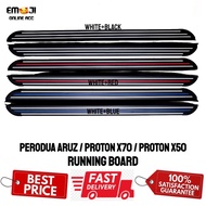 Perodua Aruz / Proton X70 / Proton X50 Side Step Running Board 4 inch (New Design)