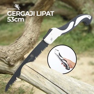 GERGAJI LIPAT PORTABEL 53cm Hitam - Gergaji Lipat Portable Multifungsi Super Tajam - Gergaji Pohon G