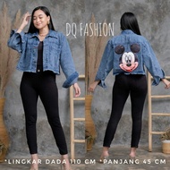 Crop Jeans Jacket // snow Jeans Jacket // crop oversize Jeans Jacket // Women's Jeans Jacket-crop Je