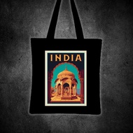 INDIA (ASIA VINTAGE TRAVEL) Printed tote bag canvas
