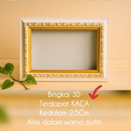 3D Photo Frame Frame 6R (15x20cm) - A5 Paper Size Can Print Photos - Home Wall Decoration Photo Fram