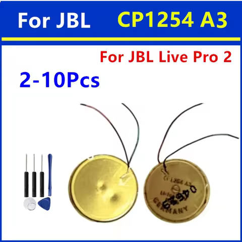 2~10pcs CP1254 A3 With Wire 3.7V 50mah High Capacity Rechargeable Lithium Battery For VARTA Bluetoot