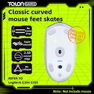 TALONGAMES Custom Curved Edge Mouse Skates Mouse Feet for Logitech G304/G305 Wireless Gaming Mouse