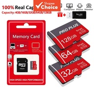 128GB 64GB 32GB 16GB 4GB Micro SD Card Class 10 A1 High Speed TF Memory Card With Card Reader & SD A