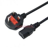 UK plug AC DC Power adapter To IEC C13 Kettle Lead Cable 2 3 Pin for PC Monitor TV electrical equipm