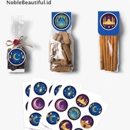 Idul Fitri Stiker Segel Label Candy Box Decor Ramadhan Kareem Gift