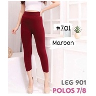 BASIC WOMEN'S T-SHIRT LEGGINGS - PREMIUM WOMEN'S SPORT LEGGINGS MADE FROM COOL T-SHIRT MATERIAL -/ W