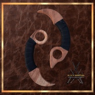 Permainan prop karambit lawi ayam kayu tidak tajam latihan silat