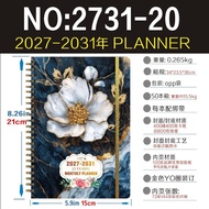 👈👉Taiwan Taiwan☝👆Good Things 2027-2031planner 5 Years Notebook Coil Planning Notepad A5 Schedule Dia