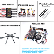 FPV PIXHAWK PRO Flight Control Carbon Fiber 450 Frame Kit Ardupilot 100MW Radio Telemetry Quadcopter