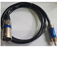 XLR male to RCA (1meter) audio cable